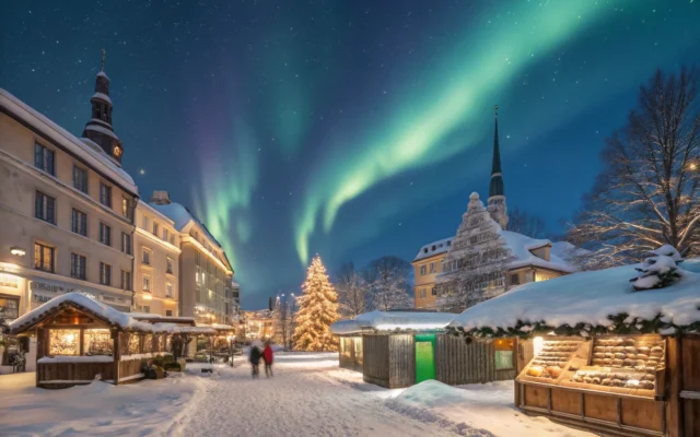 Cidade decorada para onde passar o Natal 2026, um dos destinos selecionados pela Vita Voyage